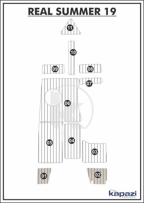 Tapete PVC Thermo Deck Classic para Real Summer 19 - Plataforma