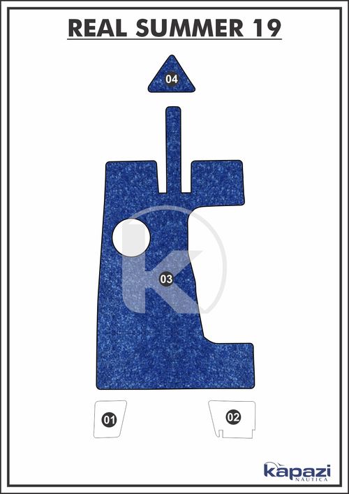 Tapete Têxtil Nauti Clean para Real Summer 19 - Cockpit