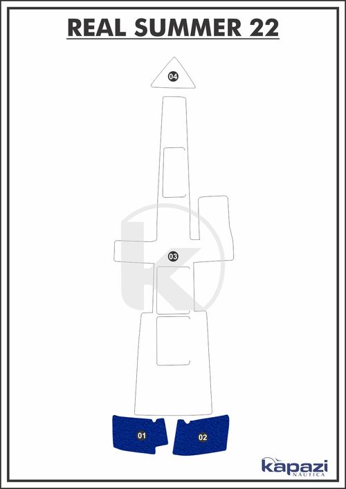 Tapete PVC Vinil Kap para Real Summer 22 - Plataforma
