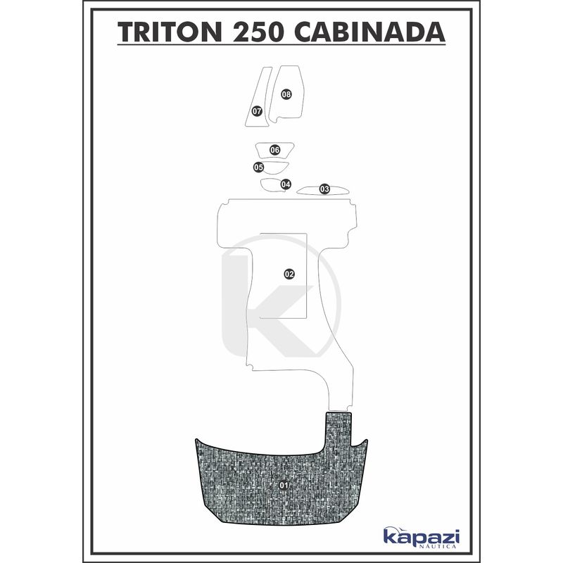 tapete-pvc-nautico-trancado-para-triton-250-cabinada-plataforma-branco-e-preto-com-borda