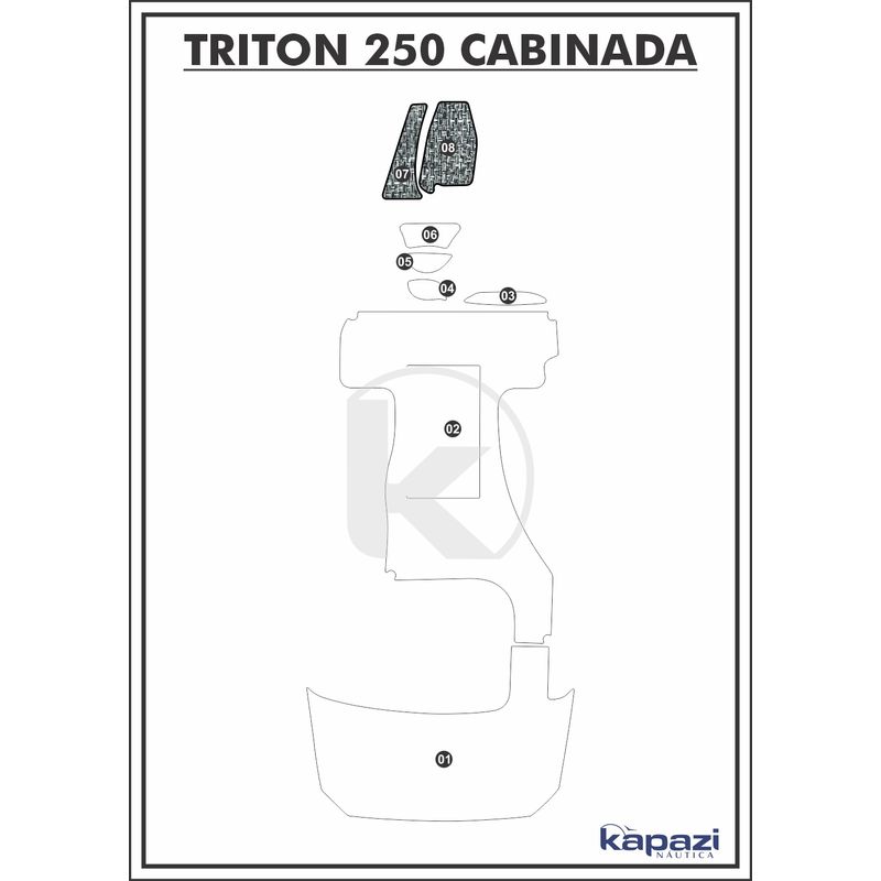 tapete-pvc-nautico-trancado-para-triton-250-cabinada-cabine-branco-e-preto-com-borda