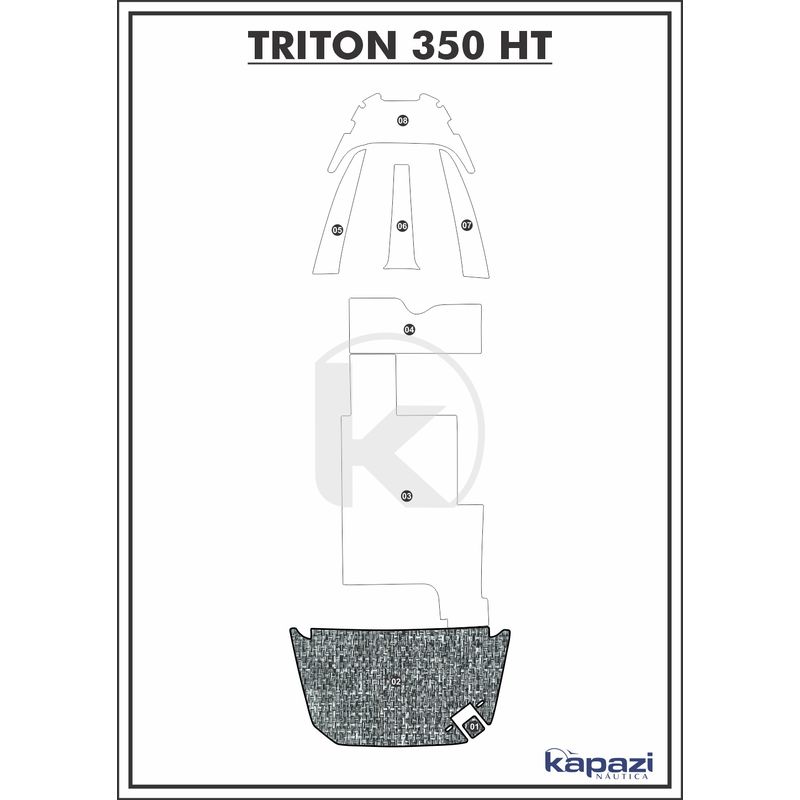 tapete-pvc-nautico-trancado-para-triton-350-ht-plataforma-branco-e-preto-com-borda
