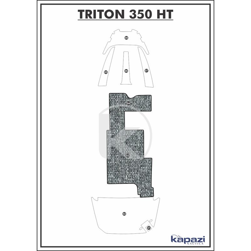 tapete-pvc-nautico-trancado-para-triton-350-ht-cockpit-branco-e-preto-com-borda