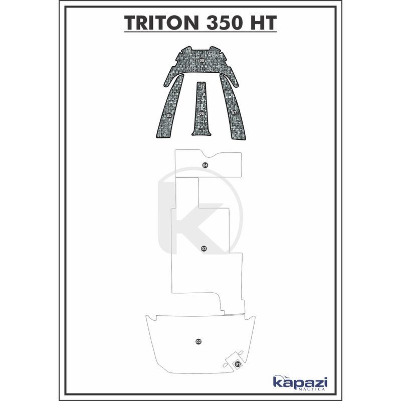 tapete-pvc-nautico-trancado-para-triton-350-ht-proa-branco-e-preto-com-borda