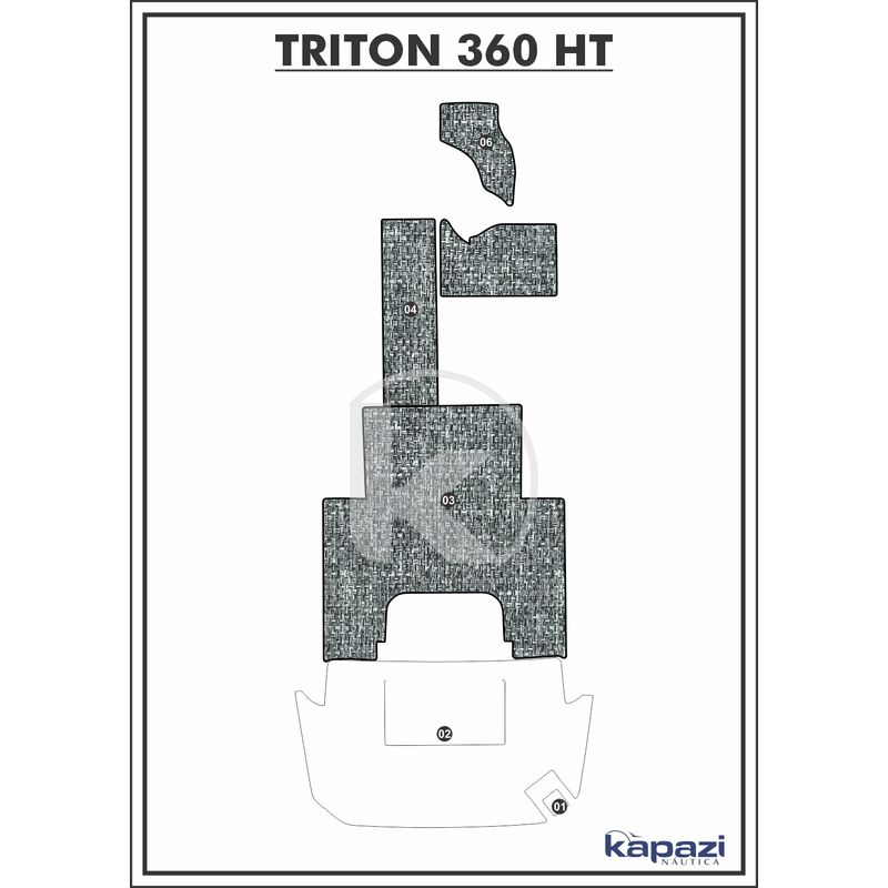tapete-pvc-nautico-trancado-para-triton-360-ht-cockpit-branco-e-preto-com-borda