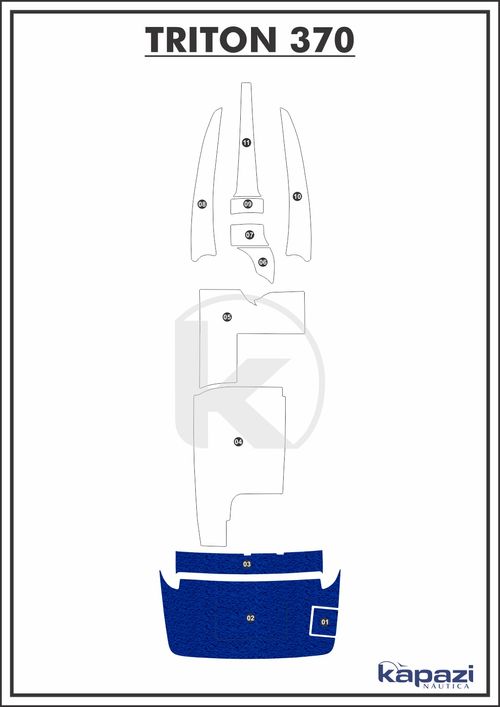 Tapete PVC Vinil Kap para Triton 370 - Plataforma