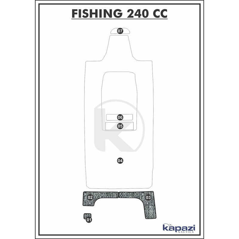 Tapete-PVC-Nautico-Trancado-para-Fishing-240-CC-Plataforma-Branco-e-Preto-com-Borda