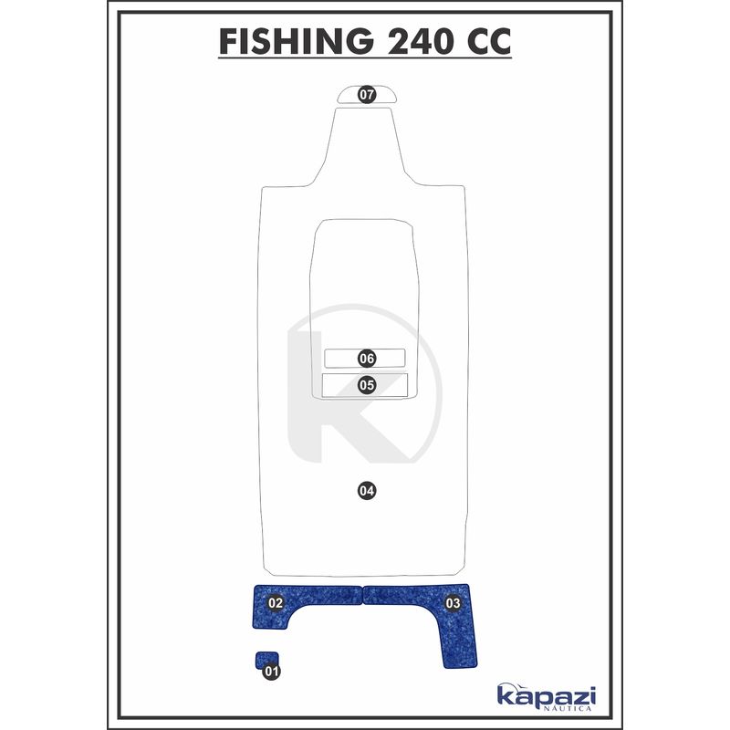 Tapete-Textil-Nauti-Clean-para-Fishing-240-CC-Plataforma-Azul-Maritimo-com-Borda