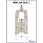Tapete-PVC-Thermo-Deck-Classic-para-Fishing-265-CC-Cockpit-Areia-friso-Preto