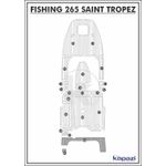 Tapete-PVC-Thermo-Deck-Comfort-para-Fishing-265-Saint-Tropez-Plataforma-Cinza-friso-Preto