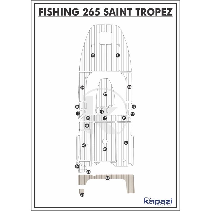 Tapete-PVC-Thermo-Deck-Classic-para-Fishing-265-Saint-Tropez-Plataforma-Areia-friso-Preto