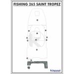 Tapete-PVC-Nautico-Trancado-para-Fishing-265-Saint-Tropez-Plataforma-Branco-e-Preto-com-Borda
