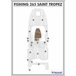 Tapete-PVC-Thermo-Deck-Beach-para-Fishing-265-Saint-Tropez-Cabine-Natural-friso-Preto
