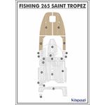 Tapete-EVA-Soft-Tech-para-Fishing-265-Saint-Tropez-Proa-Areia-friso-Preto