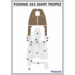 Tapete-PVC-Thermo-Deck-Beach-para-Fishing-265-Saint-Tropez-Proa-Natural-friso-Preto