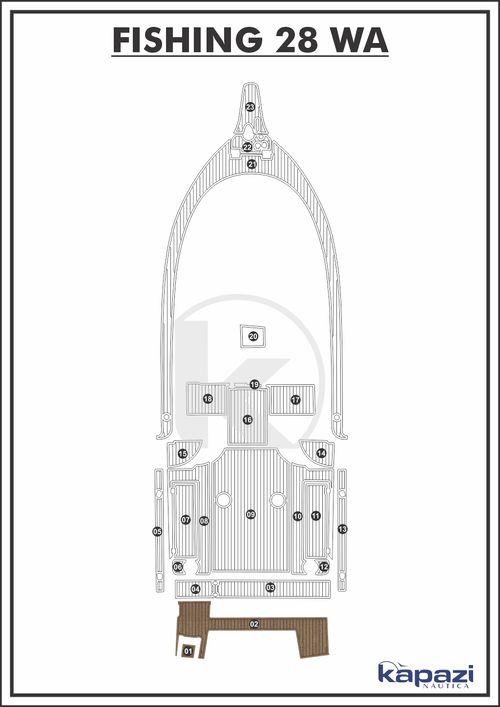 Tapete PVC Thermo Deck Beach para Fishing 28 WA - Plataforma