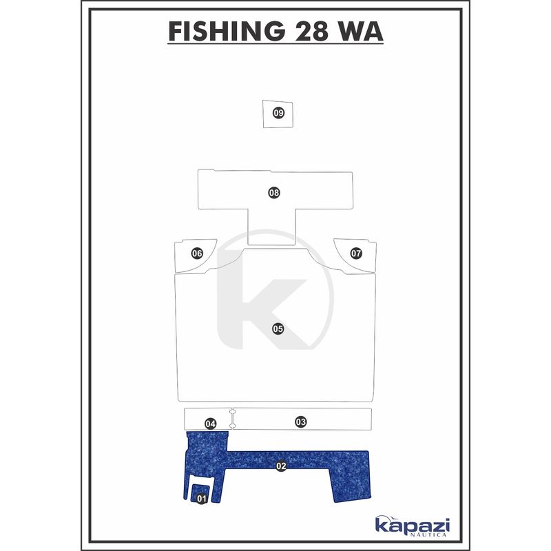 Tapete-Textil-Nauti-Clean-para-Fishing-28-WA-Plataforma-Azul-Maritimo-com-Borda