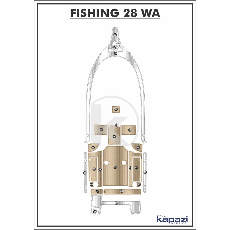 Tapete-EVA-Soft-Tech-para-Fishing-28-WA-Cockpit-Areia-friso-Preto