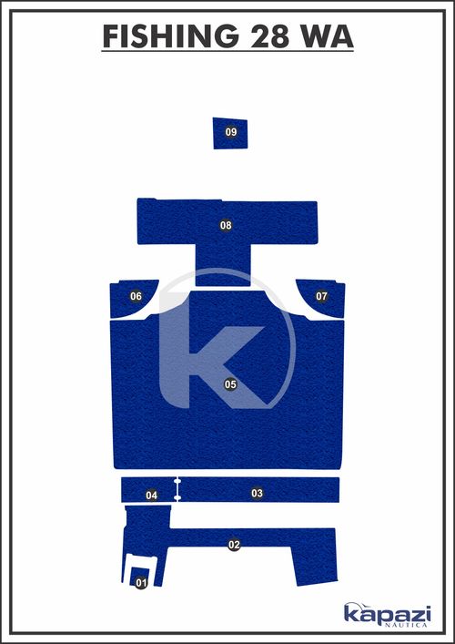 Tapete PVC Vinil Kap para Fishing 28 WA - Completo