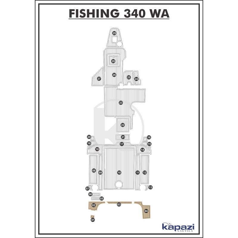 Tapete-EVA-Soft-Tech-para-Fishing-340-WA-Plataforma-Areia-friso-Preto