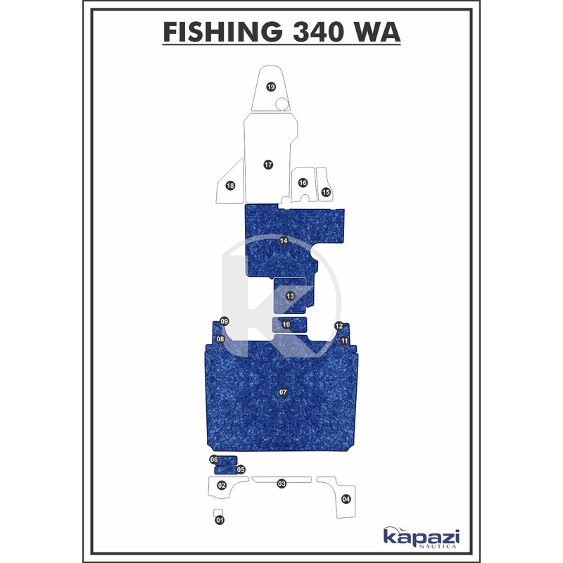 Tapete-Textil-Nauti-Clean-para-Fishing-340-WA-Cockpit-Azul-Maritimo-com-Borda