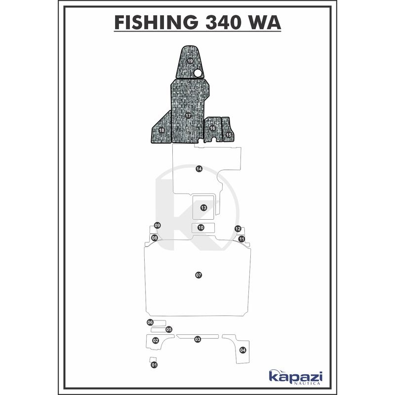 Tapete-PVC-Nautico-Trancado-para-Fishing-340-WA-Cabine-Branco-e-Preto-com-Borda