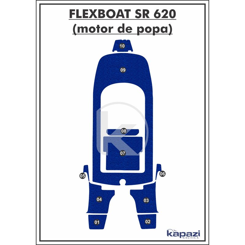 tapete-pvc-vinil-kap-para-flexboat-sr-620-motor-de-popa-completo-azul-royal