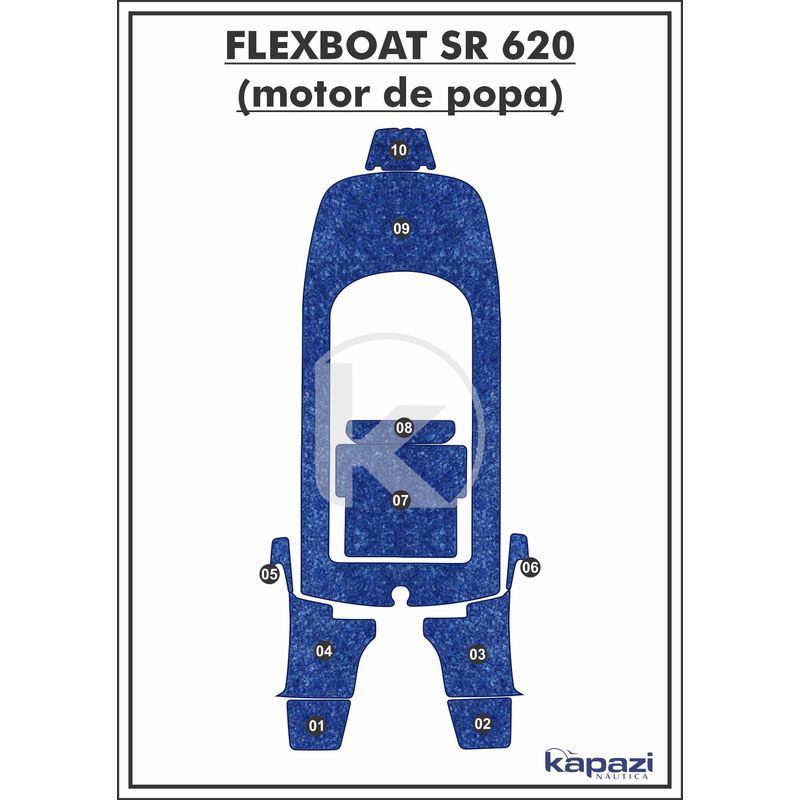 tapete-textil-nauti-clean-para-flexboat-sr-620-motor-de-popa-completo-azul-maritimo-com-borda