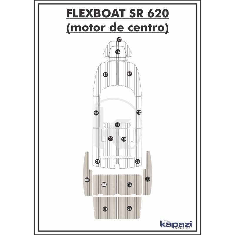 tapete-pvc-thermo-deck-classic-para-flexboat-sr-620-motor-de-centro-plataforma-areia-friso-preto