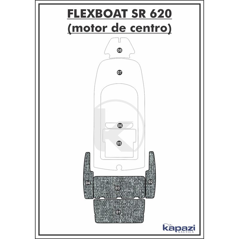 tapete-pvc-nautico-trancado-para-flexboat-sr-620-motor-de-centro-plataforma-branco-e-preto-com-borda