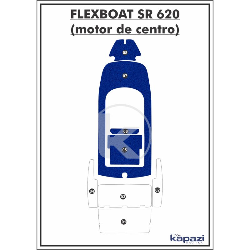 tapete-pvc-vinil-kap-para-flexboat-sr-620-motor-de-centro-cockpit-azul-royal