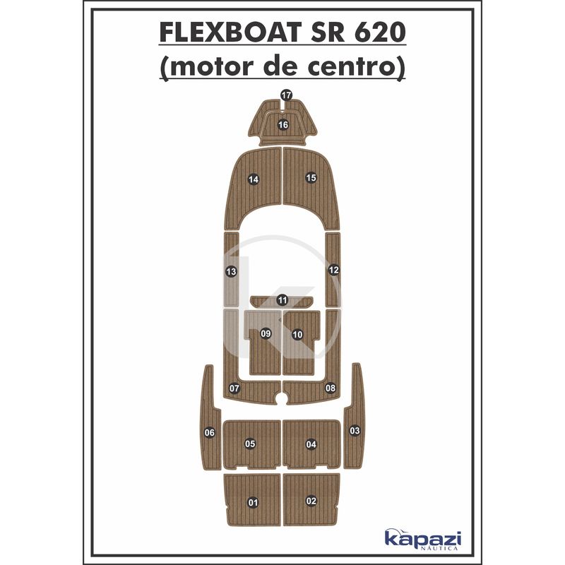 tapete-pvc-thermo-deck-beach-para-flexboat-sr-620-motor-de-centro-completo-natural-friso-preto