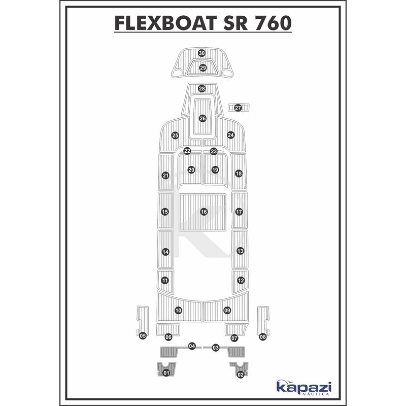 tapete-pvc-thermo-deck-comfort-para-flexboat-sr-760-plataforma-cinza-friso-preto