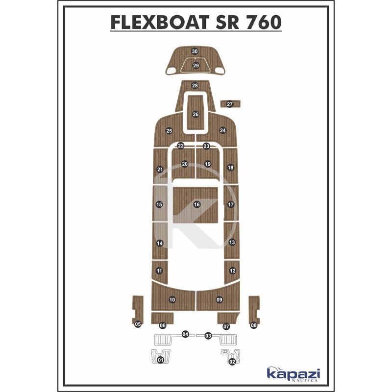 tapete-pvc-thermo-deck-beach-para-flexboat-sr-760-cockpit-natural-friso-preto
