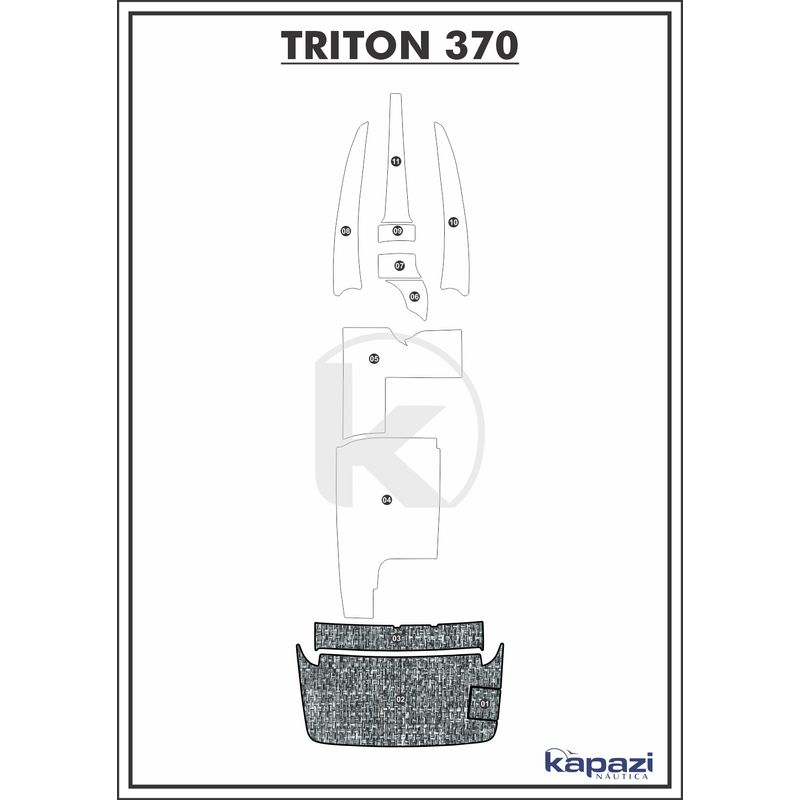 tapete-pvc-nautico-trancado-para-triton-370-plataforma-branco-e-preto-com-borda