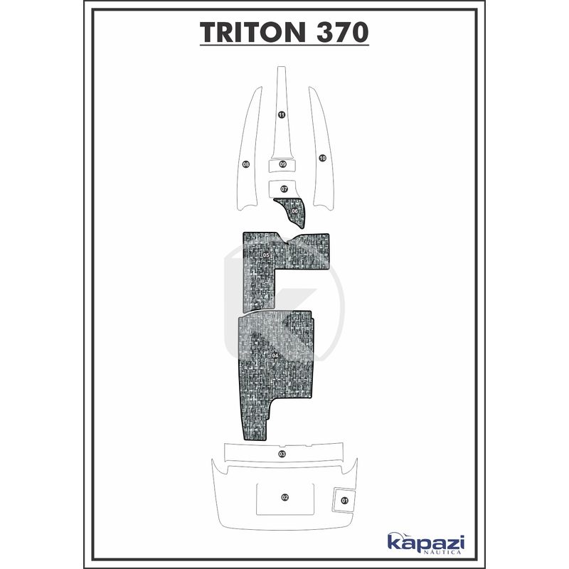 tapete-pvc-nautico-trancado-para-triton-370-cockpit-branco-e-preto-com-borda