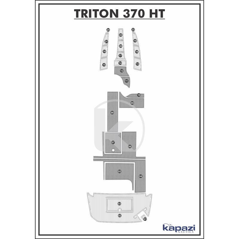 tapete-pvc-thermo-deck-comfort-para-triton-370-ht-cockpit-cinza-friso-preto