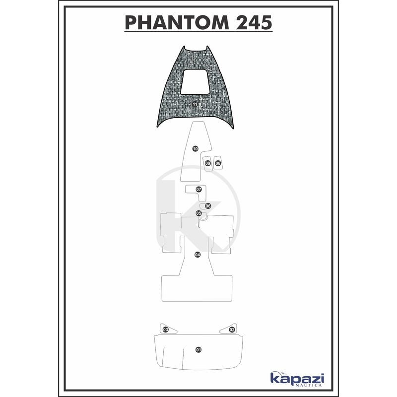 tapete-pvc-nautico-trancado-para-phantom-245-proa-branco-e-preto-com-borda
