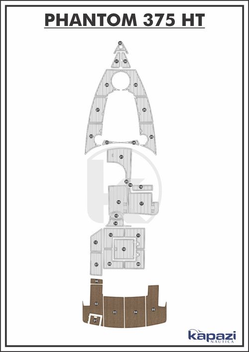 Tapete PVC Thermo Deck Beach para Phantom 375 HT - Plataforma