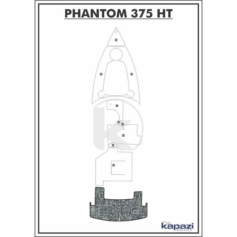 tapete-pvc-nautico-trancado-para-phantom-375-ht-plataforma-branco-e-preto-com-borda
