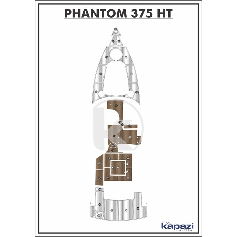 tapete-pvc-thermo-deck-beach-para-phantom-375-ht-cockpit-natural-friso-preto