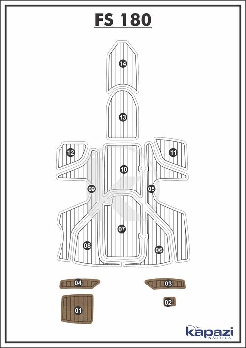 Tapete PVC Thermo Deck Beach para FS 180 - Plataforma