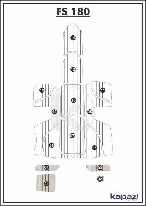 Tapete PVC Thermo Deck Classic para FS 180 - Plataforma