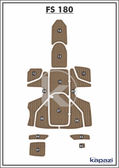 Tapete PVC Thermo Deck Beach para FS 180 - Completo