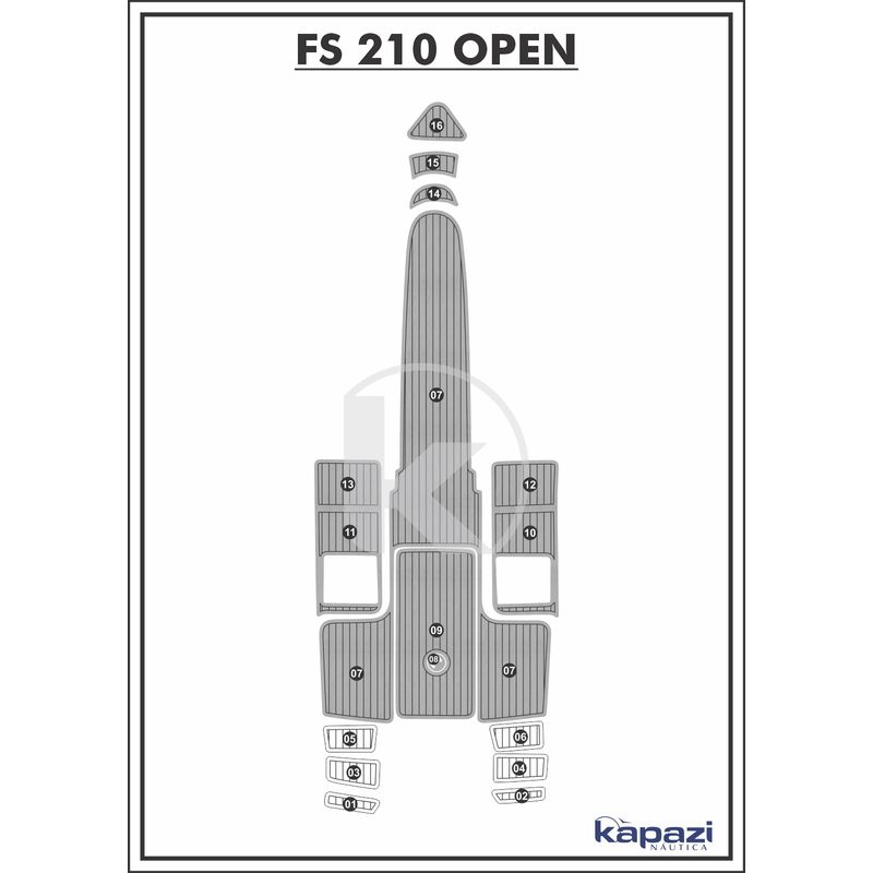 tapete-pvc-thermo-deck-comfort-para-fs-210-open-cockpit-cinza-friso-preto