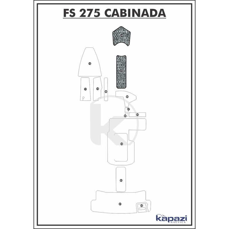 tapete-pvc-nautico-trancado-para-fs-275-cabinada-proa-branco-e-preto-com-borda