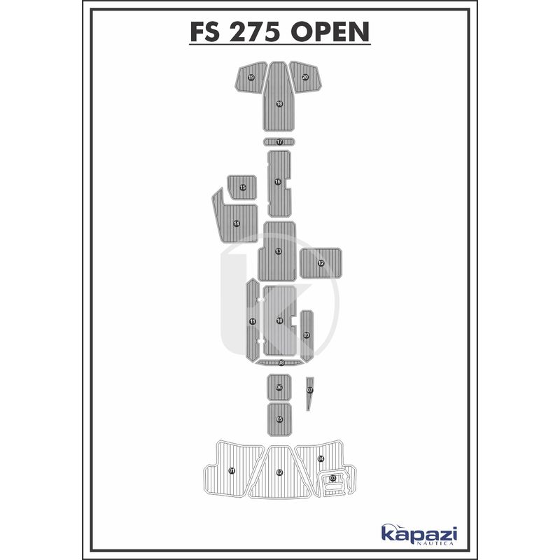 tapete-pvc-thermo-deck-comfort-para-fs-275-open-cockpit-cinza-friso-preto