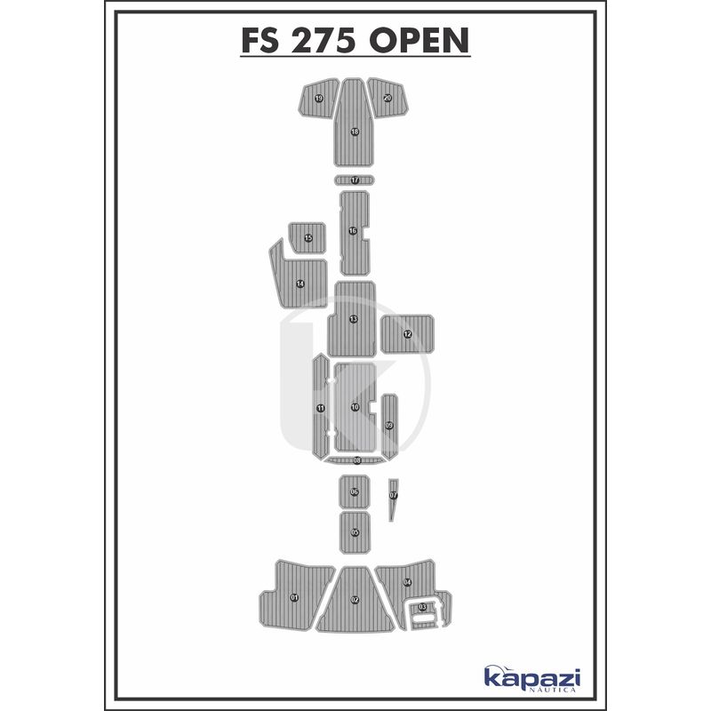tapete-pvc-thermo-deck-comfort-para-fs-275-open-completo-cinza-friso-preto