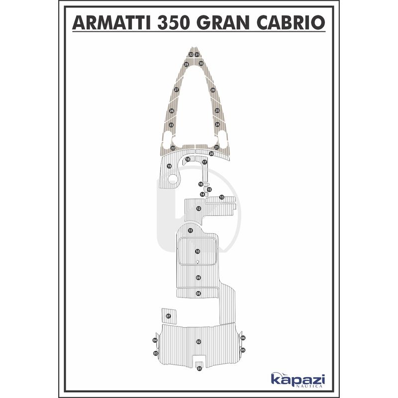 tapete-pvc-thermo-deck-classic-para-armatti-350-gran-cabrio-proa-areia-friso-preto