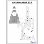 tapete-pvc-thermo-deck-comfort-para-arthmarine-255-proa-cinza-friso-preto